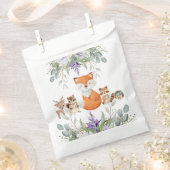 Schattige groen bosdieren bosgrond brengen bedankzakje (Geknipt)