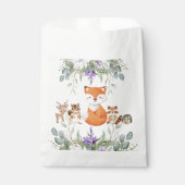 Schattige groen bosdieren bosgrond brengen bedankzakje (Voorkant)