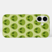 Schattige groen buitenaards koppatroon Case-Mate iPhone case (Achterkant (horizontaal))