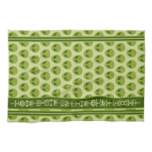 Schattige groen buitenaards patroon met Jouw naam 