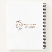 Schattige groen en roze geïllustreerd Botanicals C Notitieboek (Achterkant)