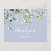 Schattige groen eucalyptus Vrijgezellenfeest dank  Briefkaart (Voorkant)