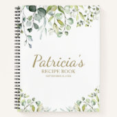 Schattige groen Eucalyptus Vrijgezellenfeest Recep Notitieboek (Voorkant)