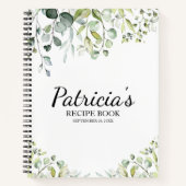 Schattige groen Eucalyptus Vrijgezellenfeest Recep Notitieboek (Voorkant)