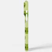 Schattige groen hartvormig buitenaards hoofdpatroo Case-Mate iPhone case (Achterkant / Links)
