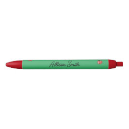 Schattige groen lieveheersbeestje zwarte inkt pen