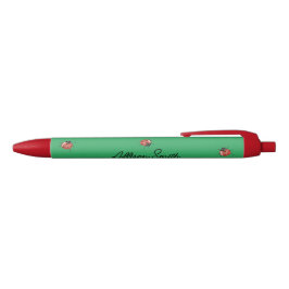 Schattige groen lieveheersbeestje zwarte inkt pen