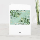 Schattige groen Oerwoud Safari Animals Happy Birth Kaart (Achterkant)