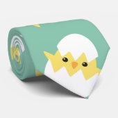 Schattige groen paaseitje konijnenei stropdas (Opgerold)
