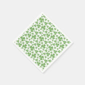 Schattige groen Shamrock Pattern Servet (Hoek)
