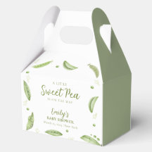 Schattige groen Veggie Sweet Pea In Pod Baby showe