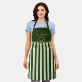 Schattige groen vrolijk kerstvakantie bakken Schor Schort (Gedragen)
