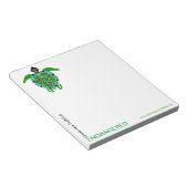 Schattige Groen Zee SCHILDPAD- Conservatie - Notitieblok (Schuin)