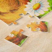 schattige groenbeige kitten legpuzzel (Zijkant)