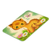 schattige groenbeige kitten magneet (Linkerzijde)
