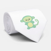 schattige groene aap stropdas (Opgerold)