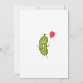 Schattige groene augurk kaart