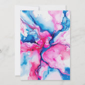 Schattige groene baby dinosaurus met blauwe thema kaart (Achterkant)