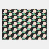 Schattige Groene Baby Fles Cadeauverpakking Inpakpapier Vel (Voorkant 2)