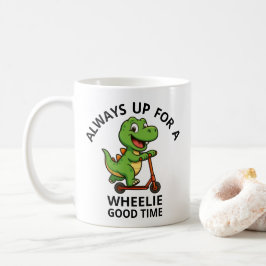 Schattige Groene Dinosaurus Koffiemok