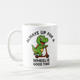 Schattige Groene Dinosaurus Koffiemok