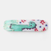 Schattige Groene Dinosaurus Schets Skateboard Pro (Horizontaal)
