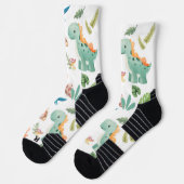 Schattige Groene Dinosaurus Sokken (Links)