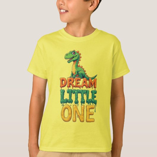 Schattige Groene Dinosaurus T-shirt (Voorkant)