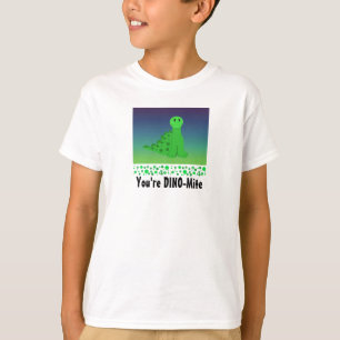 Schattige Groene Dinosaurus T-shirt