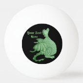 schattige groene draak Ping Pong Ball (Voorkant)