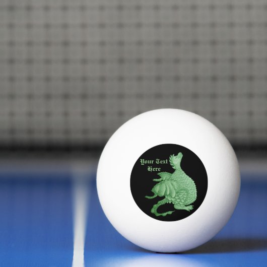 schattige groene draak Ping Pong Ball (Net)