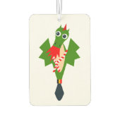 Schattige groene draak van Doudou Luchtverfrisser (Achterkant)