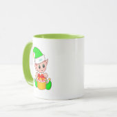Schattige groene elf mok (Voorkant links)