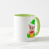 Schattige groene elf mok (Voorkant rechts)