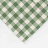 Schattige groene geruite aangepaste gezinsfoto Ker Fleece Deken (Hoek)