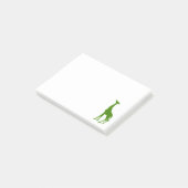 Schattige Groene Giraffe Silhouet Post-it® Notes (Schuin)