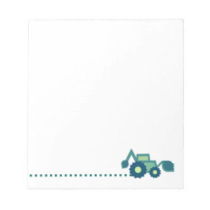 Schattige Groene Graafmachine Fun Digging Graver J Notitieblok