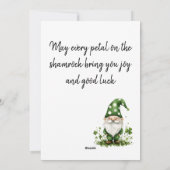 Schattige Groene Kabouters voor St. Patrick's Dag Feestdagenkaart (Achterkant)