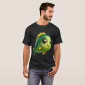 Schattige Groene Kelpvis T-shirt (Voorkant volledig)