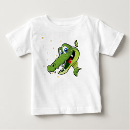 Schattige Groene Krokodil Cartoon