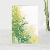 Schattige groene lente bloem wilde bloem botanisch (Achterkant)