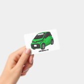 Schattige groene micro auto badge (Handheld)