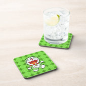 Schattige Groene Mini Doraemon Anime Bier Onderzetter (Rechterzijde)