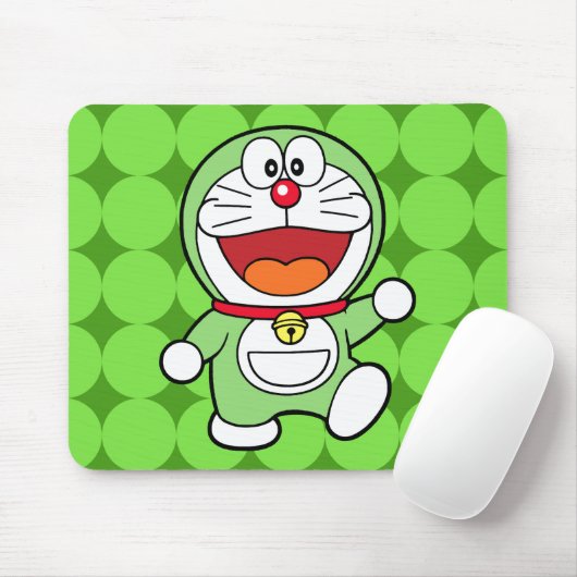 Schattige Groene Mini Doraemon Anime Muismat (Met muis)