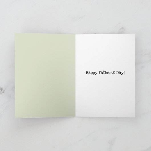 Schattige groene papa dinosaurus held cartoon Vade Kaart (Binnen)