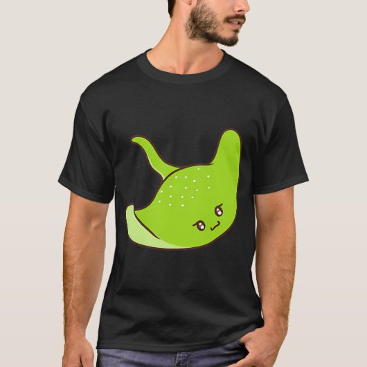 Schattige groene pijlstaartrog t-shirt (Voorkant)