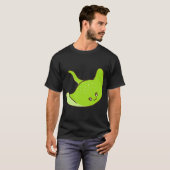 Schattige groene pijlstaartrog t-shirt (Voorkant volledig)
