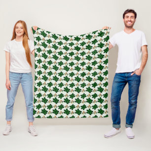 Schattige Groene Schildpad Naadloos Patroon Bota Fleece Deken