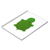 Schattige groene schildpad notitieboek (Linkerzijde)