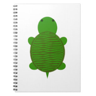 Schattige Groene Schildpad Notitieboek